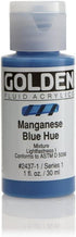 Golden Fluid Acrylic Paint 1 Ounce-Historical Manganese Blue Hue...