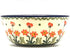 Polish Pottery Bowl - Ice Cream/Dessert - Peach Spring Daisy...