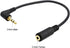 Seadream 2Pack 3.5mm Angle Male to 2.5mm Female Headset Audio Adapter Cable Extender Stereo Jack 8inch 3-Pole...