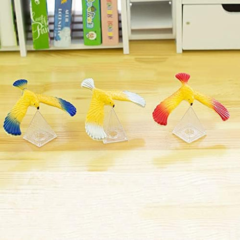 Balance Bird Gravity Bird with Pyramid Combination Set Balancing Bird Center of Gravity Physics Toy, The Perfect Gadget Gift for Children and Teac...