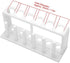 Hilitand Test Tube Rack, 6 Holes 6 Slots Plastic Test Tube Holder Storage Stand for Drying Less Than 25mm Tubes White...