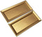 Decorative Gold Rectangular Plastic Charger Tray for Dining Table Christmas Holiday Party Decor (Set of 2) 6.5 in x 14 in Each....