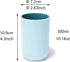 Unbreakable Reusable Drinking Cups Set of 2 Colors, Plastic Toothbrush Cup Tumblers 300 ml/10.5 oz, Dishwasher Safe (Light blue & Navy blue)...