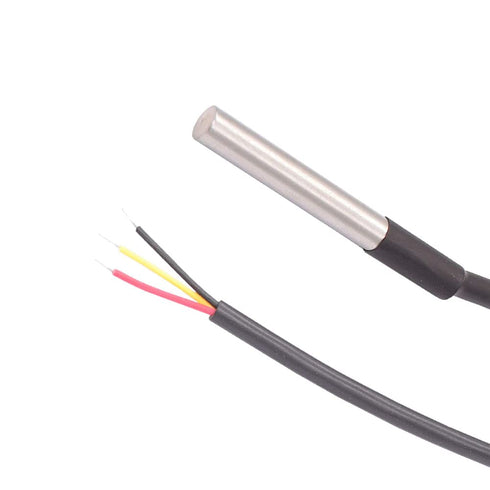 6pcs DS18B20 1 Meter/3.2Ft Temperature Sensor Stainless Steel Encapsulated Waterproof Digital Temperature Probe for Raspberry Pi and Arduino...