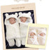 Baby Swaddle Blanket Boys Girls Cute Cotton Plush Receiving Blanket Ultra-Soft Newborn Sleeping Wraps for Infant 0-6 Months, White...