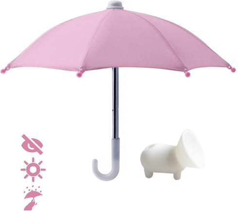 Phone Umbrella for Sun Shad,Phone Umbrella Suction Cup Stand,Outdoor Anti-Glare Cell Phone Cute Sunshade Holder?Car Phone Navigation Sun Shade Umb...