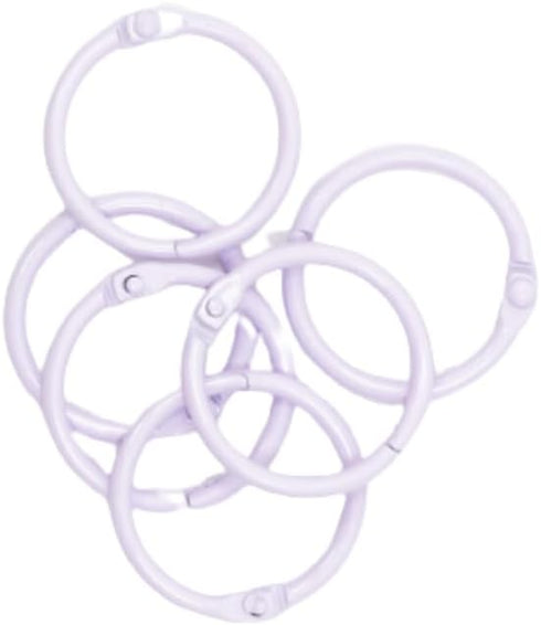 Craftelier - Set of 6 Metal Binding Rings for Scrapbooking, Card Making and other Craft Projects | Rings for Photo Albums, Notebooks or Diaries | ...