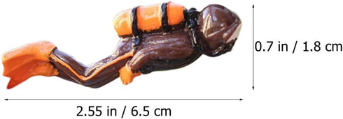 PATKAW Scuba Diver Toy Resin Diver Action Figure: 4pcs Mini Scuba Diver Figurine Miniature Swimmers Toy Diver Landscape Ornaments for Fish Tank Aq...