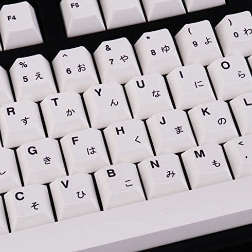 135 keys PBT Japanese Keycaps Cherry Profile DYE-Sub White Theme Minimalist Style Suitable for Mechanical Keyboard...