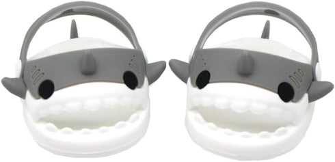 niannyyhouse 20cm Plush Doll Shark Shoes Sandals Slippers 8in Soft Stuffed Plush Toy Accessories Dress Up (Gray)...