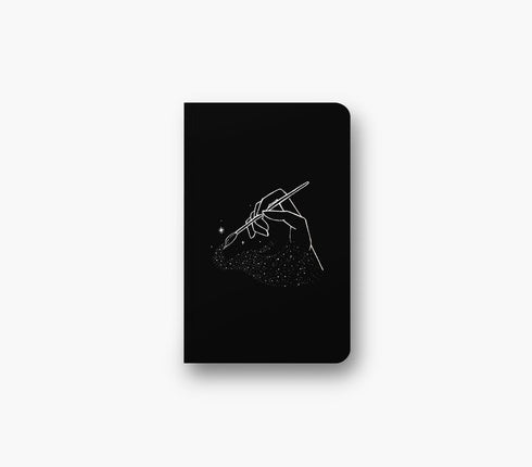 DENIK - Act Of Creation - 8.25" x 5.25" Aesthetic Layflat Notebook - 144 Lined Pages - Durable Binding and Design - Water-Resistent Soft Touch Cov...
