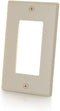 C2G/Cables To Go 41335 Single Gang Decorative Cutout Wall Plate - Ivory...