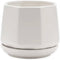 Matte White Hexagonal Ceramic Pot for Indoor Plants Planter with Saucer, 3-Inch, Small...