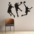ANBER Slam Dunk Silhouette Wall Decal Removable Basketball Player Sticker for Kids Bedroom Living Room Playroom DIY Sport Wall Decal Art, 31.5" H ...