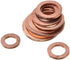 200Pcs Engine Oil Drain Plug Copper Crush Washer Seal O-Ring Gasket 9 Sizes in Box...