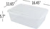 Vababa 2-Pack 16 L Pizza Dough Proofing Box with Lid, Clear Food Pizza Storage Container...