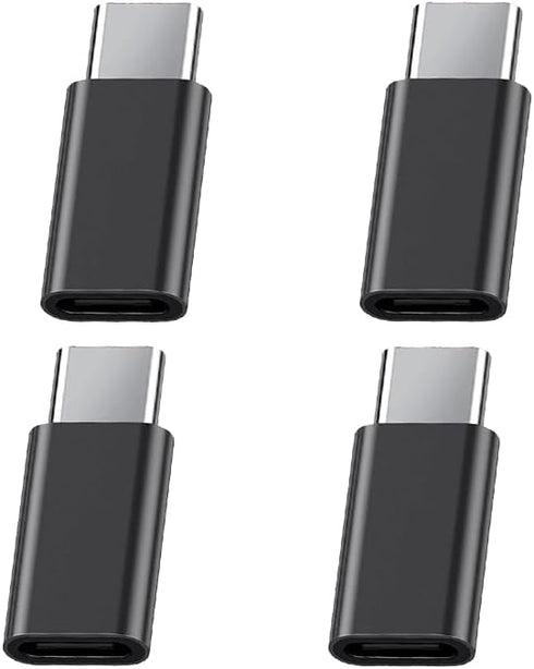 4Pack Micro USB to USB C Adapter, USB Micro Female to USB c Male Type C Compatible with Samsung Galaxy S23 S22 S21 Plus Ultra, Google Pixel 7a 7 6...