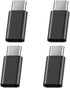 4Pack Micro USB to USB C Adapter, USB Micro Female to USB c Male Type C Compatible with Samsung Galaxy S23 S22 S21 Plus Ultra, Google Pixel 7a 7 6...