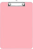 Rimilak Plastic Clipboards with Low Profile Metal Clip, Translucent Clip Board, 12.5 x 9 Inch Letter Size | Office Supply | back to school, Pink...
