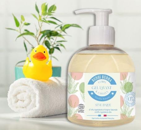3-in-1 Natural Kids Body Wash, Shampoo, Hand Wash ECOCERT Natural Body Wash - Kids Body Wash, Women's Shower Gel - Kids Shampoo, Kids Bubble Bath,...