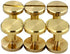 DGOL 50 Pairs Brass Backscrews Golden Leather Fasteners Sturdy Binding Rivets Belt Strap Collar Back Screws PU Studs Length (0.237 inch (6mm))...