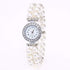 Weicam 4pc Women Crystal Pearl Bracelet Analog Quartz Wrist Watch Wholesale Watches...