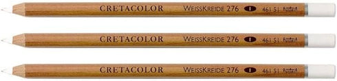 CretaColor Chalk Pencil 3pk - White Soft...