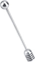 Fdit Solid Stainless Steel Honey Dipper Drizzler Stirrer Spoon Mixing Stick Tool...