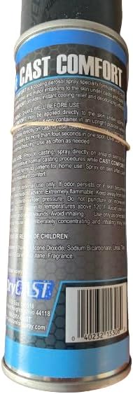 Cast Comfort Itching and Odor Relief Spray - Cools and Relieves Itchy Cast While Cleaning and Preventing Smell- Blue...