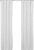 ECLIPSE Solid Minimalist Blackout Thermal Liner for Window Curtains with Drapery Hooks (2 Panels), 27" x 60", White...