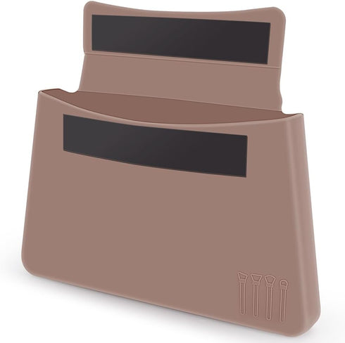 Silicone Makeup Bag Travel, Magnetic Large Toiletry Bag for Women Premium Travel Easy Carry Cosmetic Bags Soft for Makeup, Beauty Tools, Brushes S...