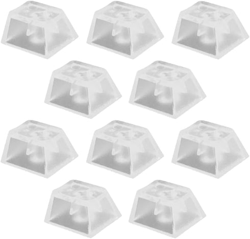 20 pcs Keycaps Replacement DIY Crystal Not Transparent Profile Blank Backlit Accessory Mechanical Professional Printed Cover Gaming Translucent No...