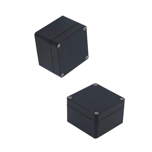Black Junction Box ABS Enclosure Box Conduit Juction Box Waterproof Project Box Dustproof Electrical Box Case (3.19"x3.27"x2.2" 2PCS)......