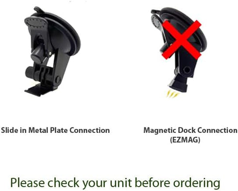 Enhanced Strong Windshield Suction Cup Mount for Escort MAX MAX2 2 or version 1 Max360 Radar Detector w/Slide in Metal Plate Connection (Not compa...
