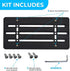 Front Bumper License Plate Bracket for Subaru 2000-2025, Plate Holder Set w 6 Unique Screw Bolts & Wrench Kit, License Tag Mounting Kit, Quality P...