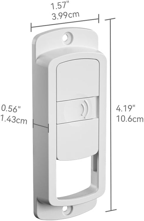 EUDMEON 2 Pack Light Switch Guard Cover,Child Proof Wall Switch Guard Baby Safety Light Switch Cover prevent from Lights Turning on/off by kids (W...