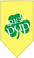 Pet and Dog Bandana Screen Printed, Irish Pup Black Large...