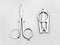 6 Pieces Stainless Steel Folding Scissors Portable Travel Scissors Cutter...