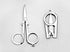 6 Pieces Stainless Steel Folding Scissors Portable Travel Scissors Cutter...