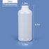 PE Plastic Food Grade Bottles, Wide Mouth Lab Reagent Bottle, Liquid/Solid Sample Seal Sample Storage Container Chemical Bottle (Translucent, 34oz...
