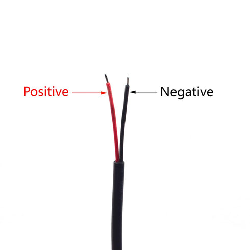 2PCS 22AWG Short USB Plug Pigtail 2 Wire Cable,0.3M/1FT USB 2.0 Male Bare Wire Pigtail 2Pin Open End Extension Cables 5V 3A with Wire Cable Connec...