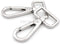 CRAFTMEMORE 2PCS 1 Inch Push Gate Snap Hooks Metal Swivel Lobster Claw Clasp Purse Hardware SC21 (Silver)...