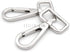 CRAFTMEMORE 2PCS 1 Inch Push Gate Snap Hooks Metal Swivel Lobster Claw Clasp Purse Hardware SC21 (Silver)...