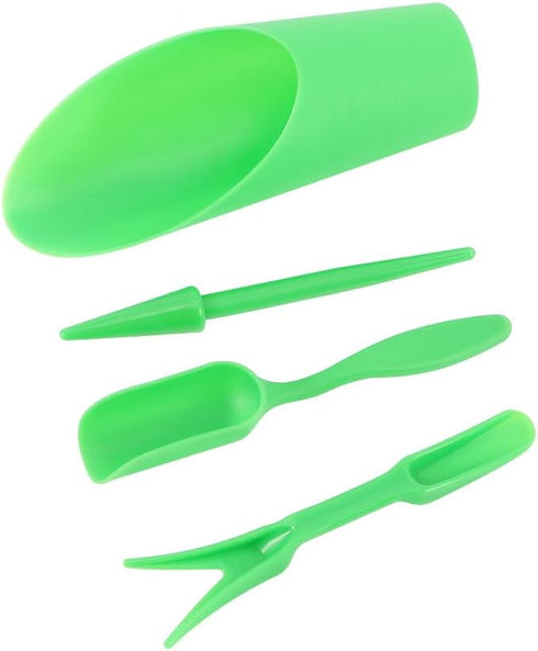 4 Pcs Succulent Plant Care Gardening Tools Set-Succulent Miniature Fairy Garden Hand Tools for Transplanting,Digging,Weeding,Planting(green)...