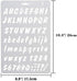 8Pcs Plastic Letter Stencil, Alphabet Stencils Plastic Lettering Number Guide Set for DIY Craft Spraying Painting Drawing Diary Scrapbook...