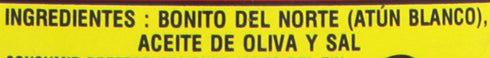Ortiz White Tuna in Olive Oil, Fresh Tender Slices, Spanish Wild Caught Tuna, High in Protein and Omega 3 Fats, Excellent in Salad, Pasta or Sandw...