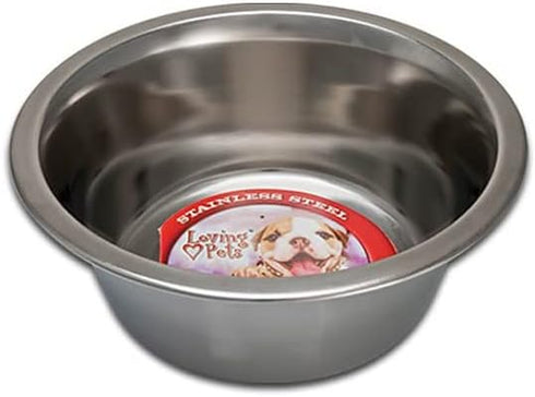 Loving Pets Standard Stainless Dish, Dog Bowl, 1 Pint...