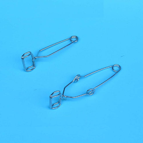 10 PCS Labs Stoddard Test Tube Clamp, Stainless Steel with Finger Grips, 6" Length...