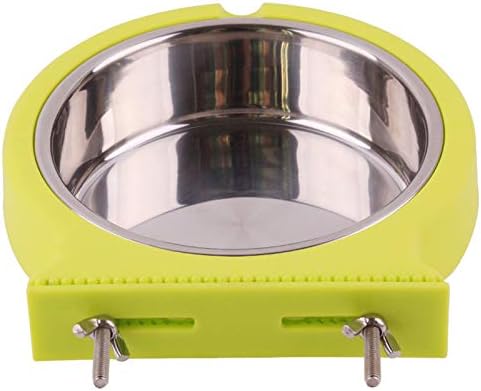 La La Pet® Dog Bowl Feeder Pet Puppy Food Water Bowl 2-in-1 Plastic Bowl Stainless Steel Bowl Removable Hanging Cat Rabbit Bird Food Basin Dish Pe...
