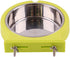 La La Pet® Dog Bowl Feeder Pet Puppy Food Water Bowl 2-in-1 Plastic Bowl Stainless Steel Bowl Removable Hanging Cat Rabbit Bird Food Basin Dish Pe...